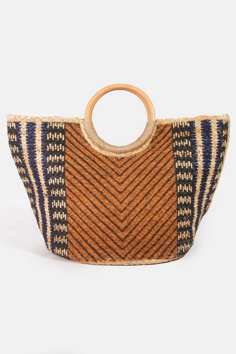 Warm Chevron Tote