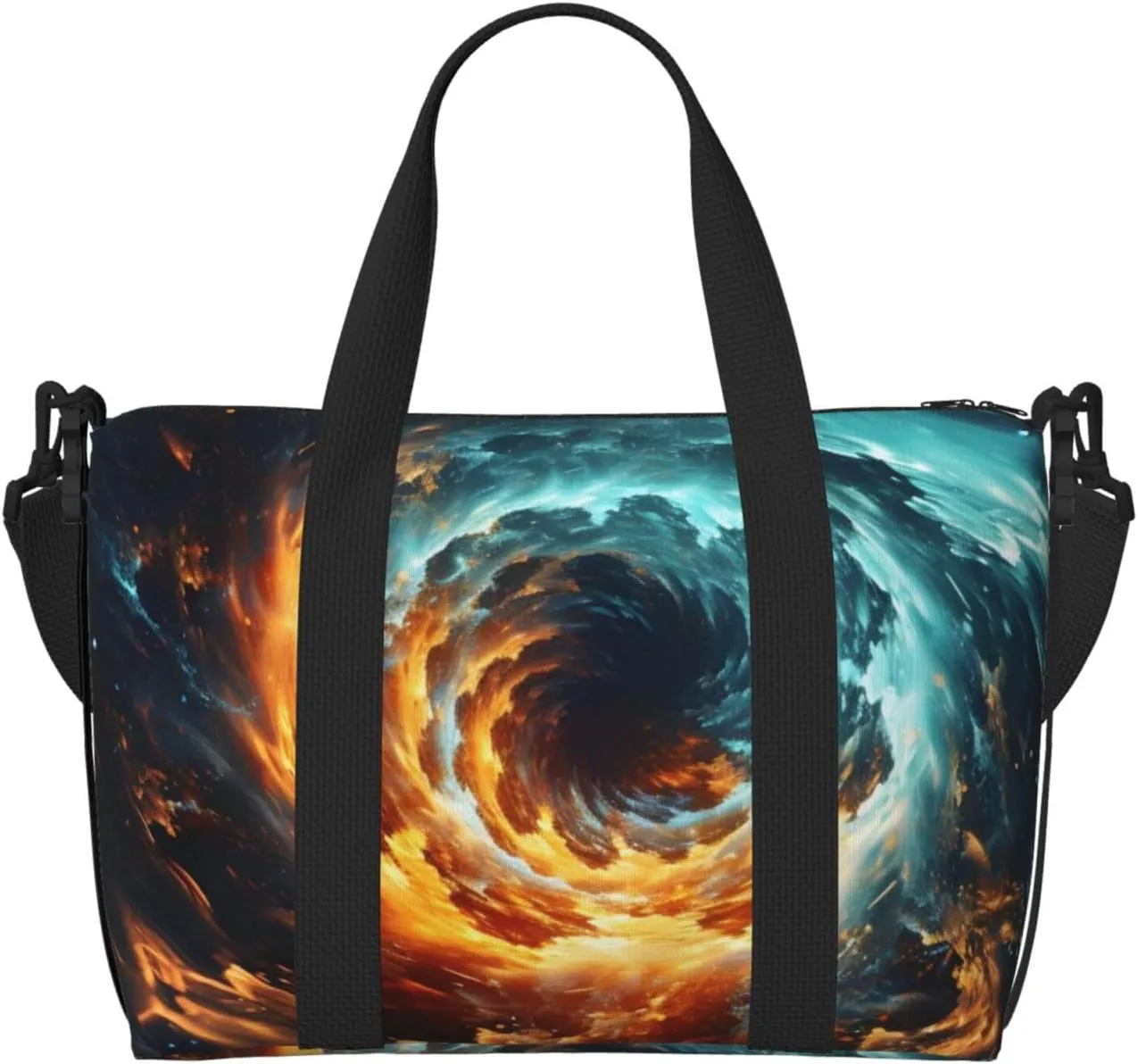 Watercolor Nebula Travel Bag, Outer Space Weekender Overnight Bag, Shoulder Travel Duffel Bag Carry On Gym Bag for Women Men