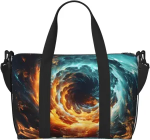 Watercolor Nebula Travel Bag, Outer Space Weekender Overnight Bag, Shoulder Travel Duffel Bag Carry On Gym Bag for Women Men
