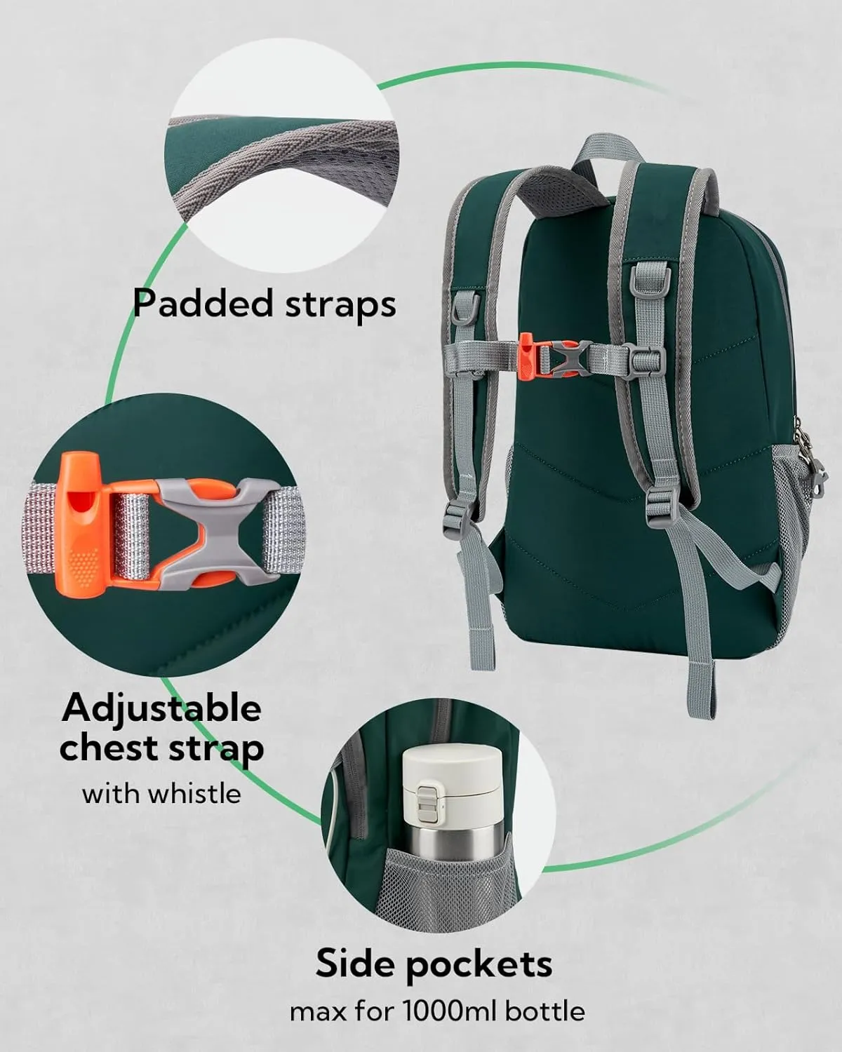 WATERFLY 12L Small Hiking Backpack: Day Pack Lightweight Travel Bag Camping Fitness Cycling Outdoor Sports Daypack For Women Men