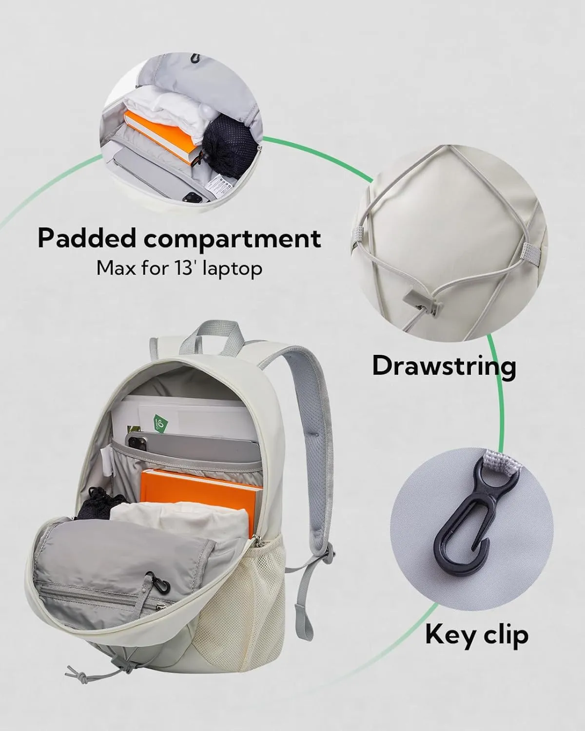 WATERFLY 12L Small Hiking Backpack: Day Pack Lightweight Travel Bag Camping Fitness Cycling Outdoor Sports Daypack For Women Men