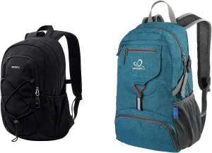 WATERFLY Small Hiking Daypack Backpack: Day Pack Lightweight Travel Bag Camping Fitness Cycling Outdoor Sports For Women Men