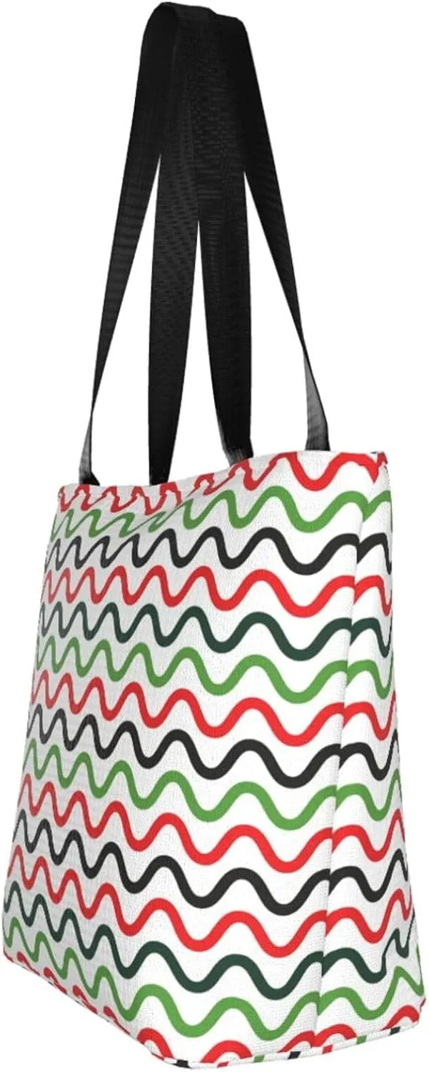 Watermelon Watermelon Seeds Women's Tote Bag Lightweight Shopping Handbag Travel Shoulder Bag With Zipper