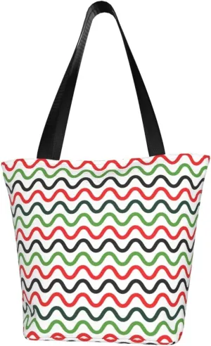 Watermelon Watermelon Seeds Women's Tote Bag Lightweight Shopping Handbag Travel Shoulder Bag With Zipper