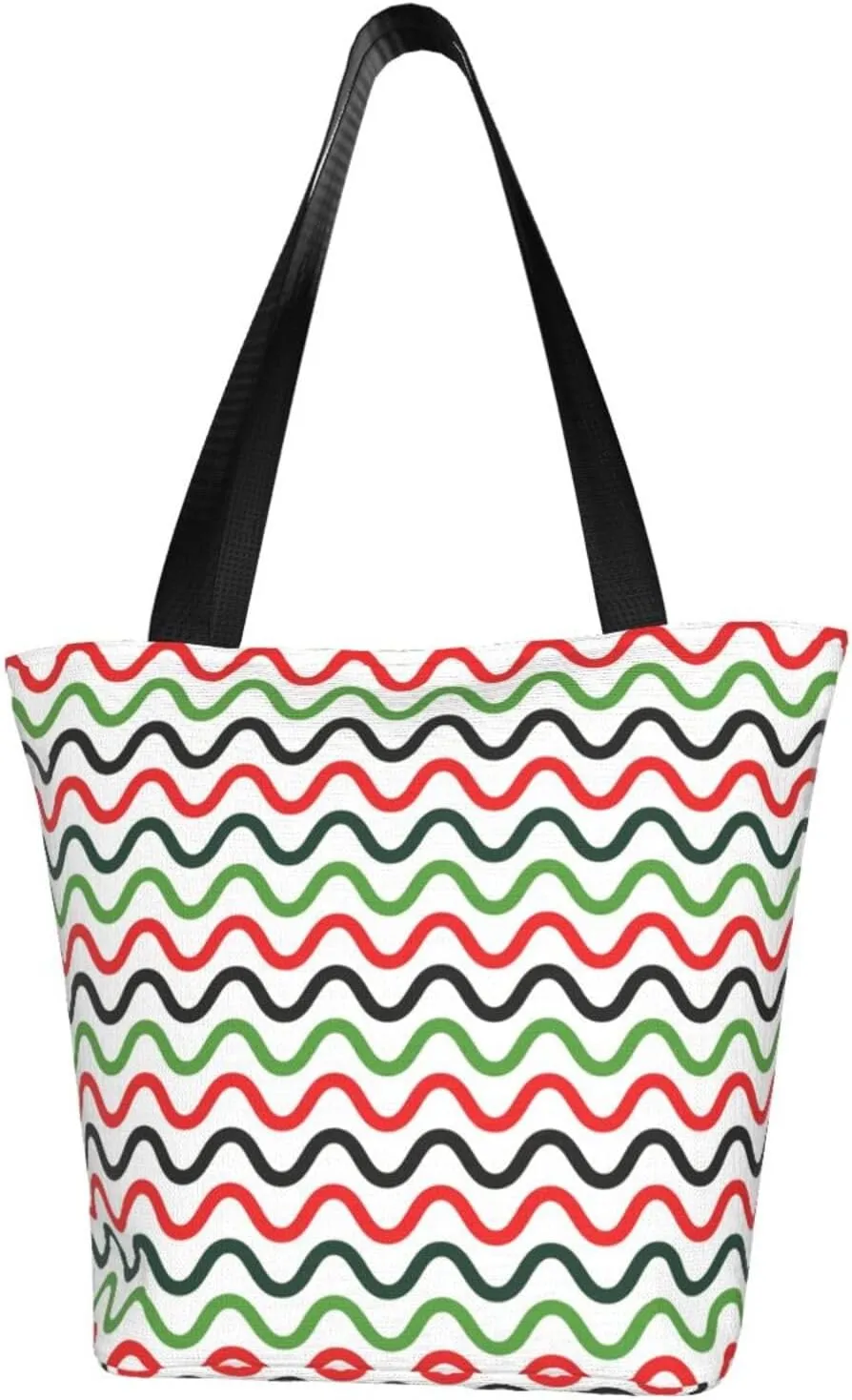 Watermelon Watermelon Seeds Women's Tote Bag Lightweight Shopping Handbag Travel Shoulder Bag With Zipper