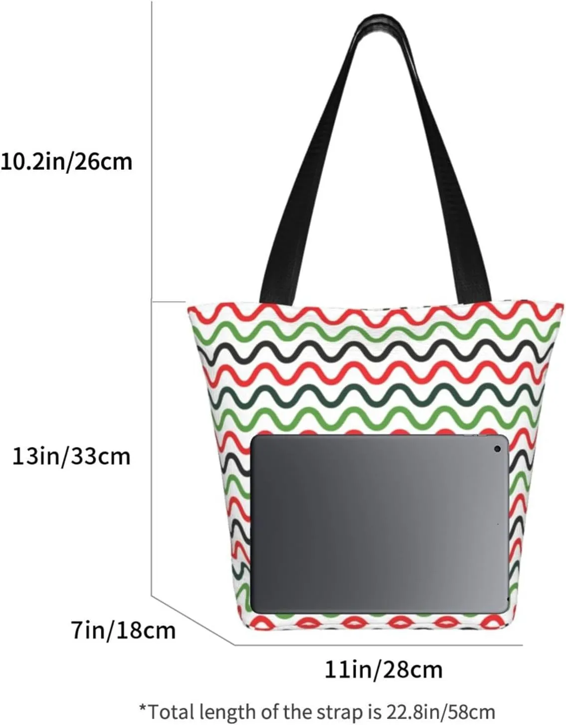Watermelon Watermelon Seeds Women's Tote Bag Lightweight Shopping Handbag Travel Shoulder Bag With Zipper