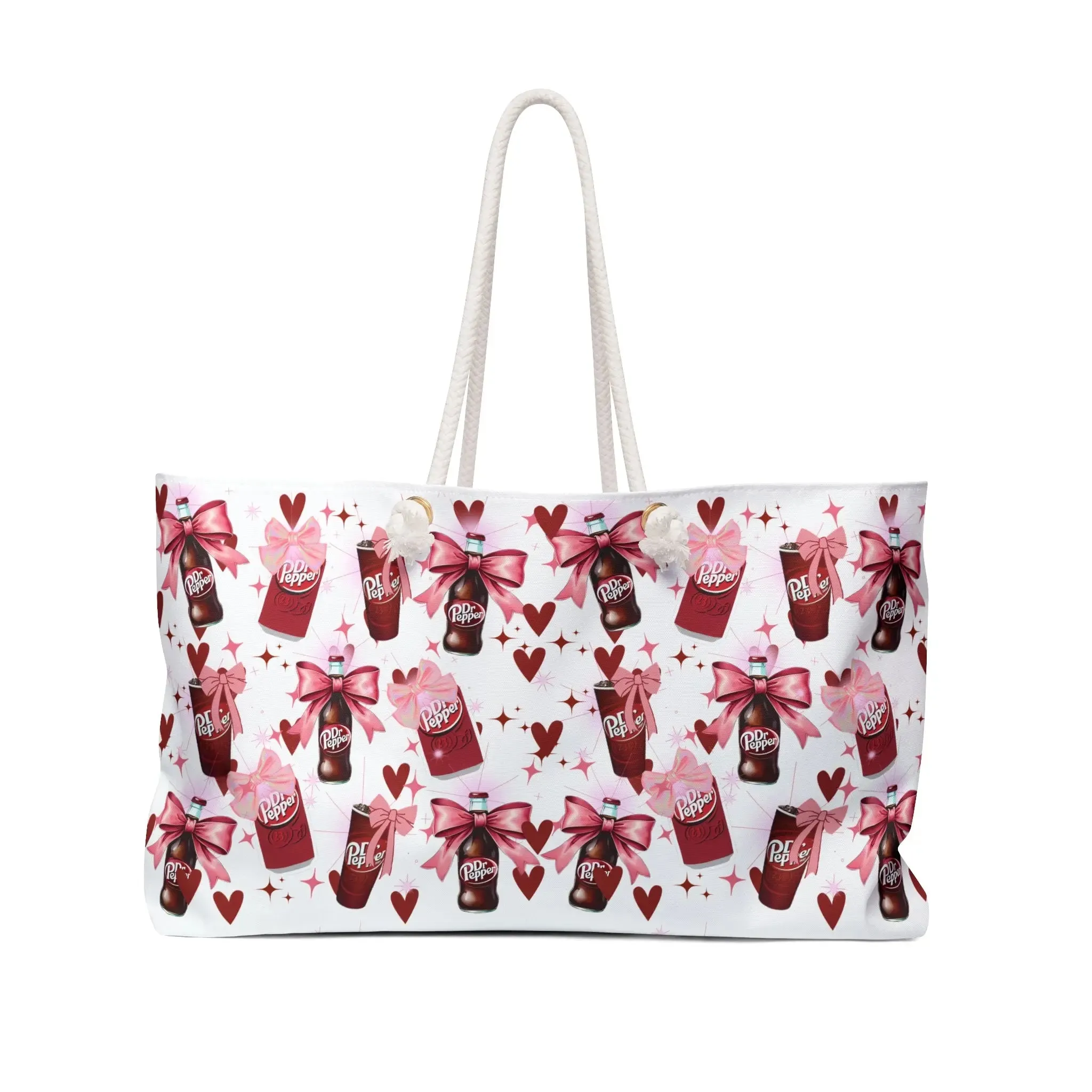 Weekender Bag - Dr. Pepper Coquette Bow Print