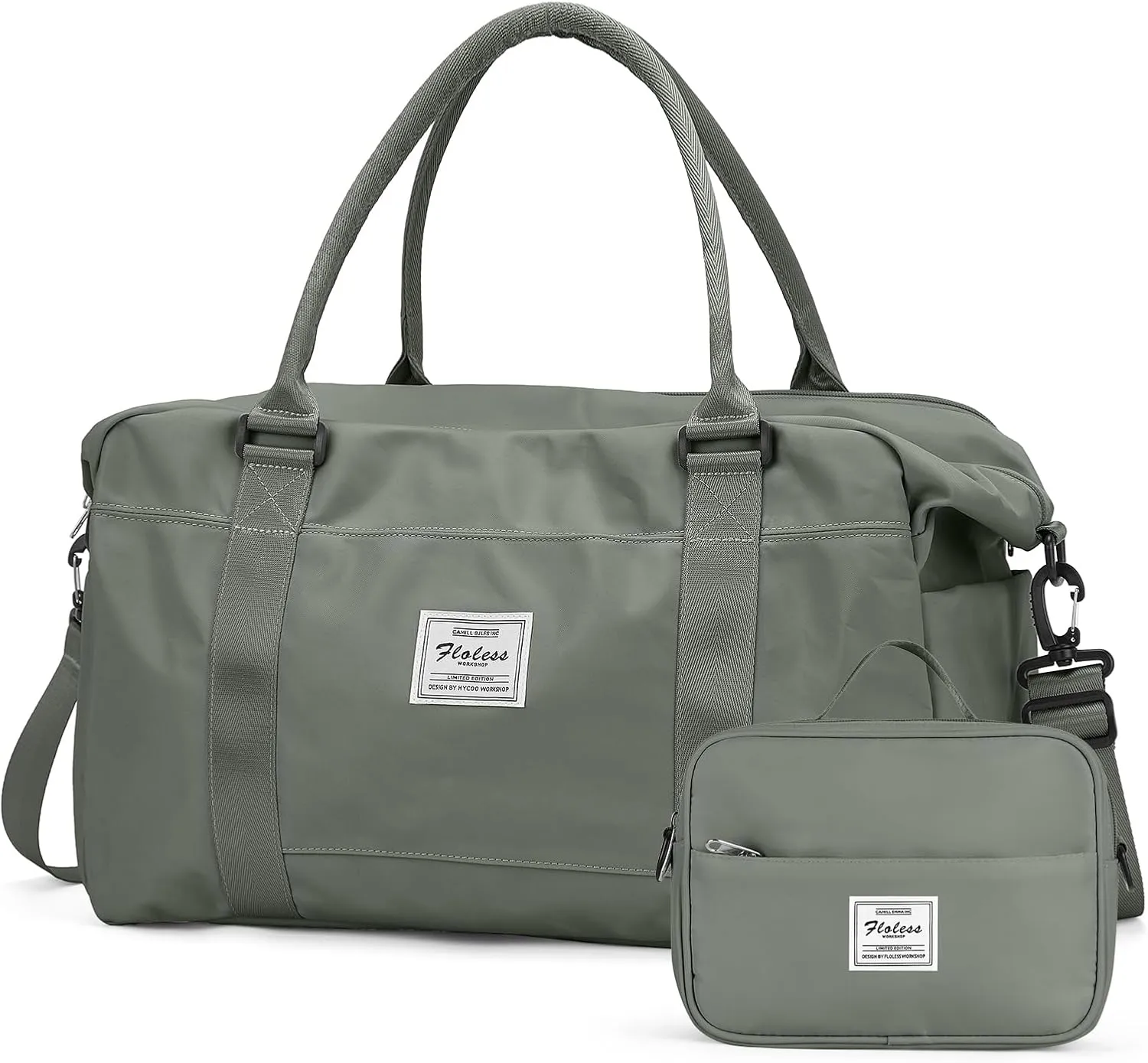 Weekender Bags for Women, Travel Duffle Bag with Laptop Pocket, Carry on Overnight Bag with Separate Toiletry Bag