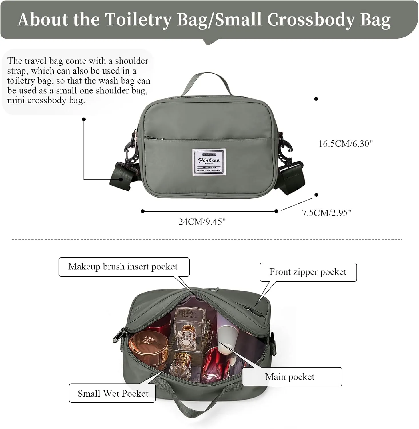 Weekender Bags for Women,Personal Item Travel Bag with Shoes Compartment,Overnight Travel Duffel Bag with Toiletry Bag