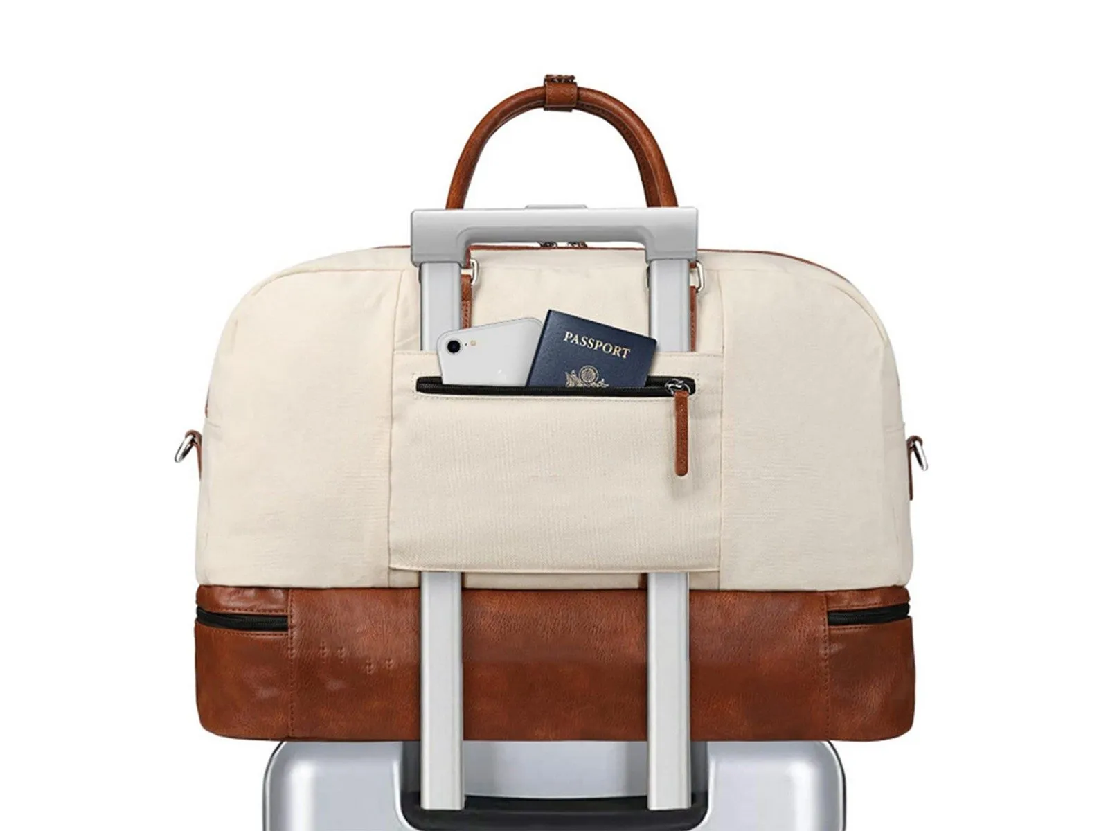 Weekender Overnight Bag with Shoe Compartment