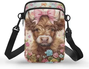 WELLFLYHOM Small Crossbody Bag for Women Phone Purse Messenger Pouch Mini Shoulder Handbag
