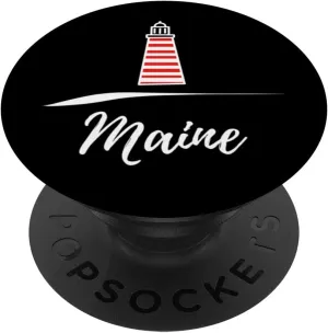 West Quoddy Head lighthouse Maine PopSockets Swappable PopGrip