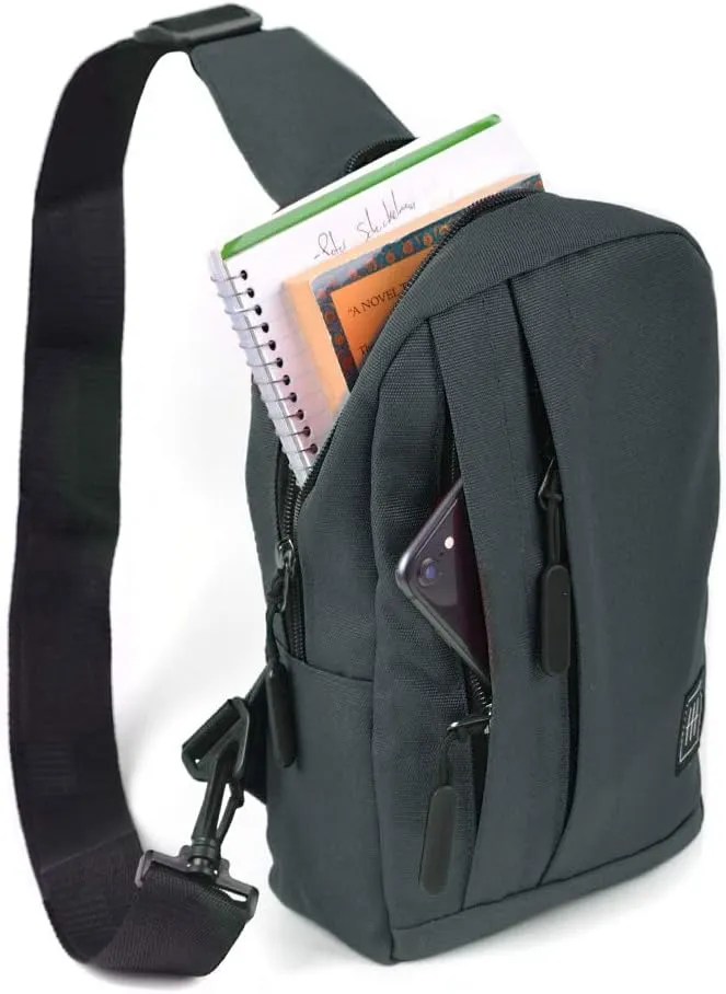 WESTEND Crossbody Canvas Sling Bag Backpack with Reversible Strap