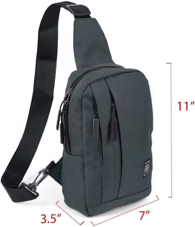 WESTEND Crossbody Canvas Sling Bag Backpack with Reversible Strap