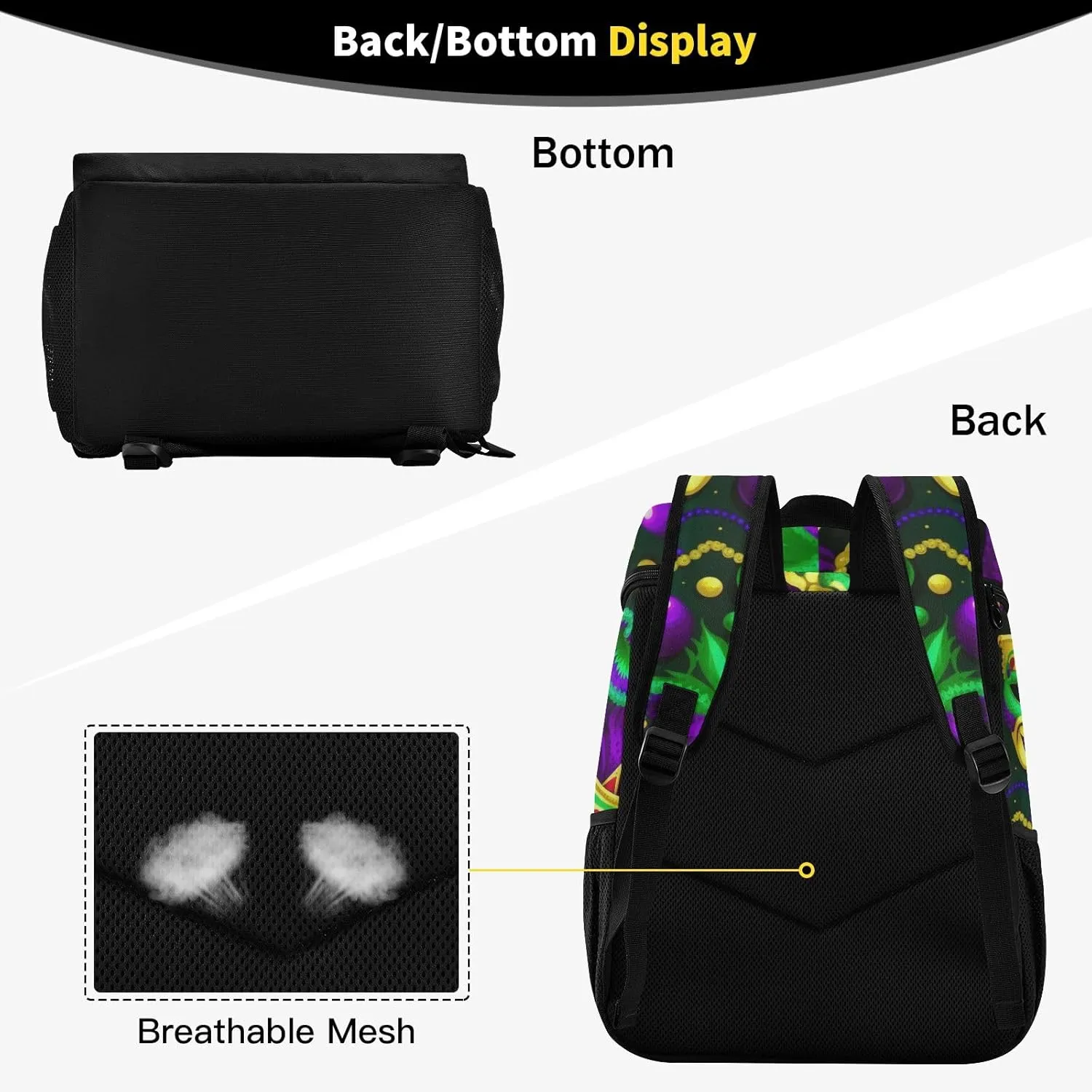 Whimsical Flowers 36 Cans Backpack Cooler Waterproof Camping Cooler Mens Lunch Backpack