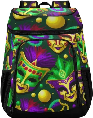 Whimsical Flowers 36 Cans Backpack Cooler Waterproof Camping Cooler Mens Lunch Backpack