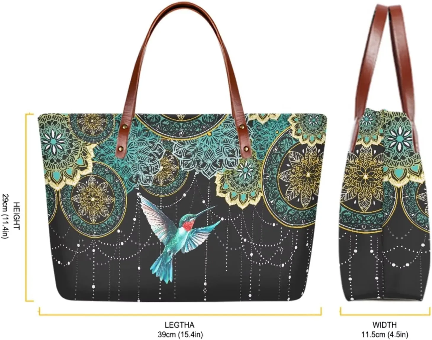 Women Handbags Wallet Tote Bag Shoulder Bag Top Handle Satchel Purse Set 2pcs