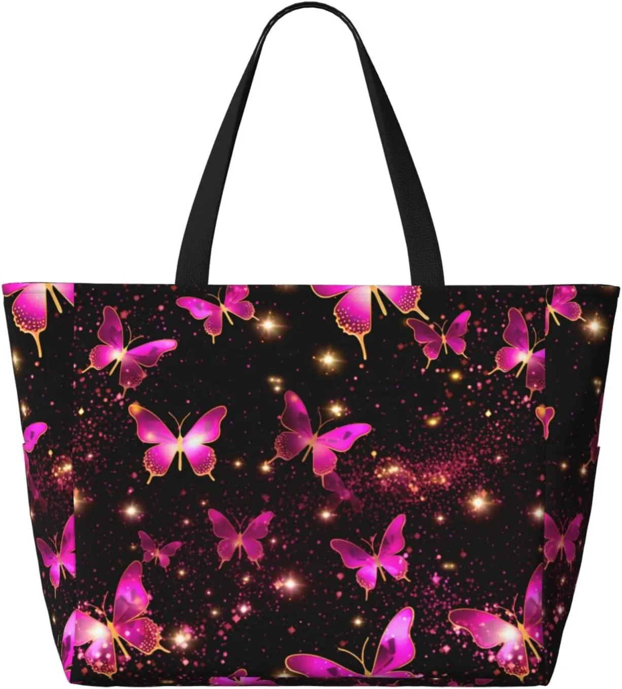 Women Large Beach Bag Travel Weekender Foldable Tote Bag for Pool Beach Vacation Gym