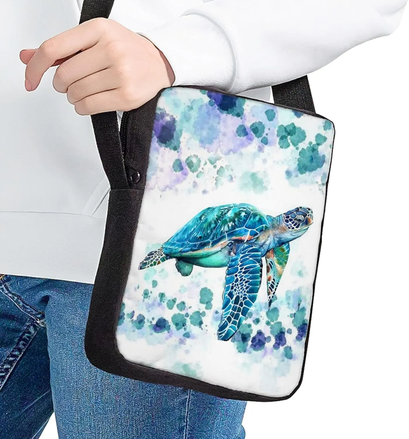 Women Men Small Crossbody Bag Messenger Purse for Traveling Shopping