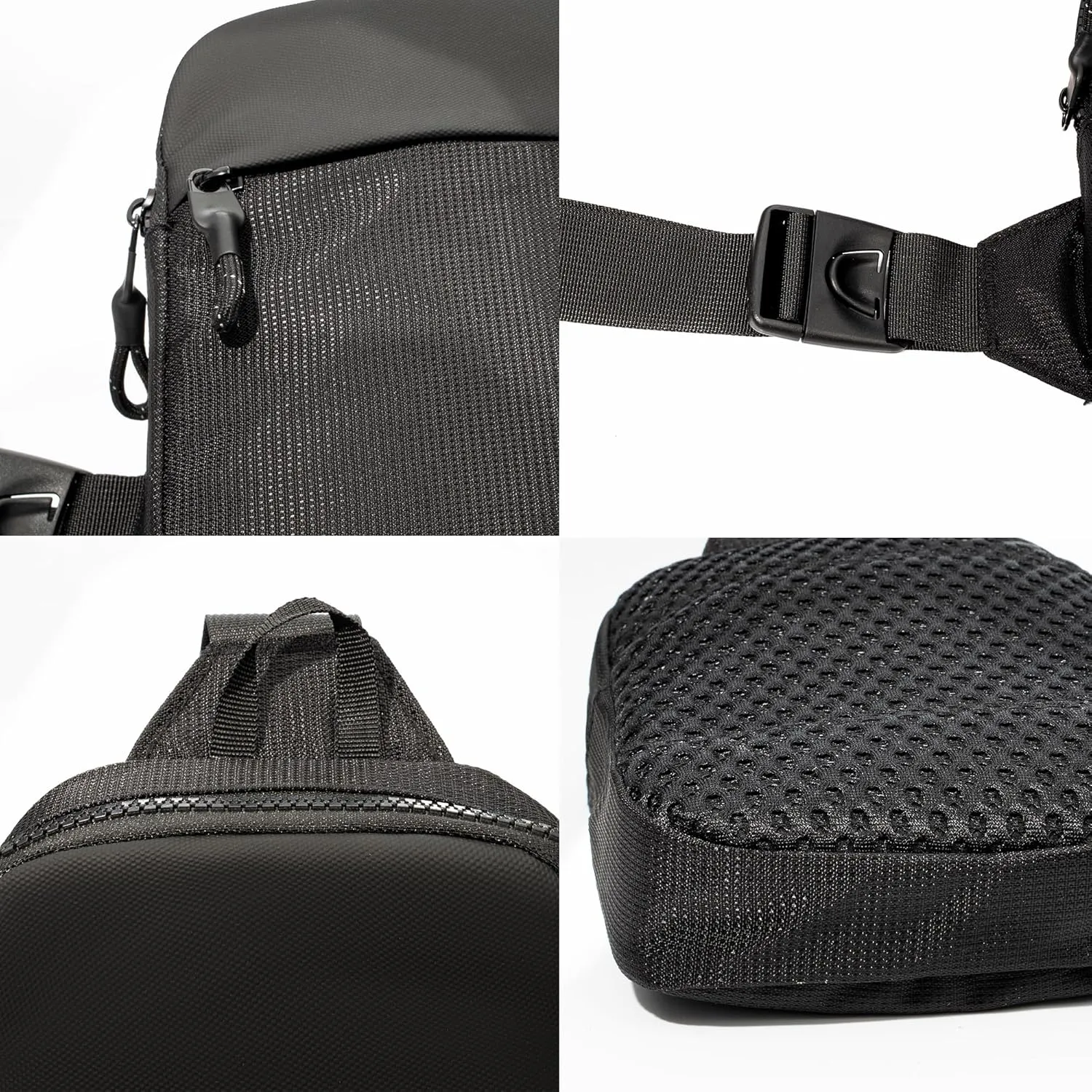 Women Men Small Nylon Sling Bag Crossbody Bag Travel Pocket Portable Hiking Backpack