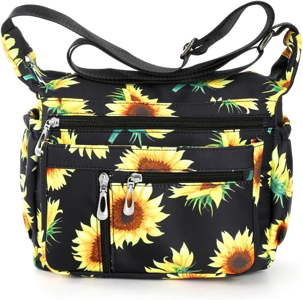 Women Shoulder Handbag Multi Pocket Bag Ladies Crossbody Purse Messenger Bag Top Tote Satchel