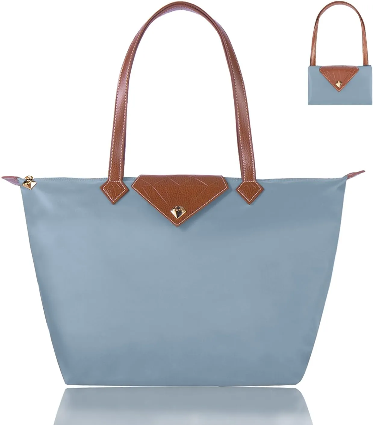 Women Tote Bag,Stylish Waterproof Nylon Ladies Shoulder Bag, Folding Beach Travel Bag for Work,Shopping, Large