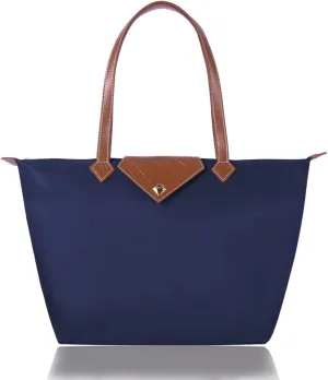 Women Tote Bag,Stylish Waterproof Nylon Ladies Shoulder Bag, Folding Beach Travel Bag for Work,Shopping, Large