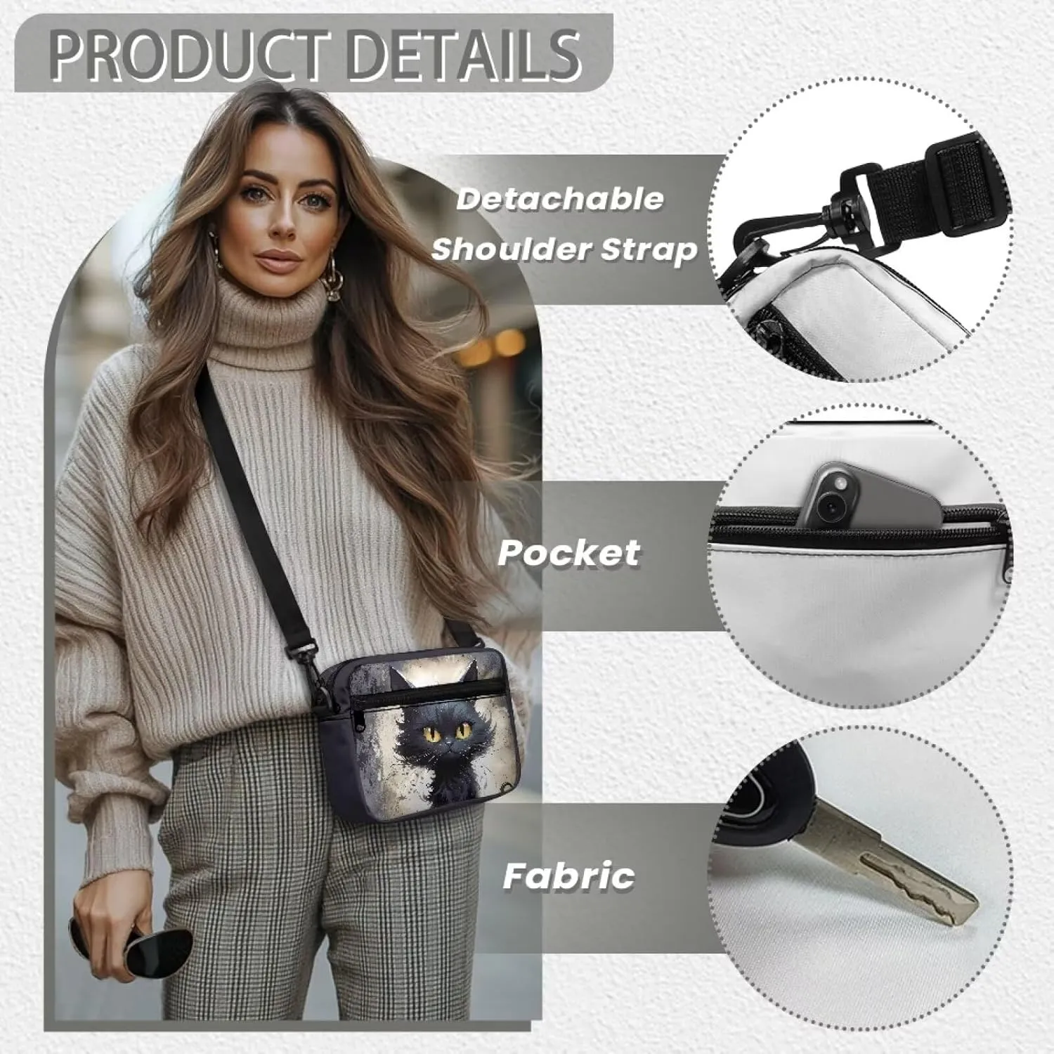 Women's Crossbody Handbags with Adjustable Strap for Daily Use