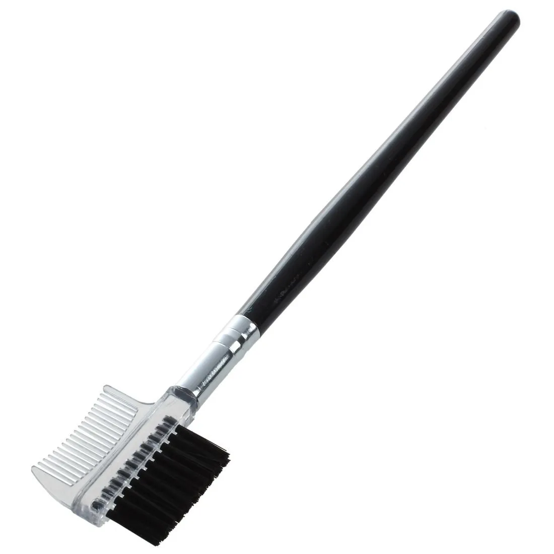 Women's Double-Sided Eyebrow Comb Wooden Eyebrow Brush Cosmetic Makeup Tool 1pc Black