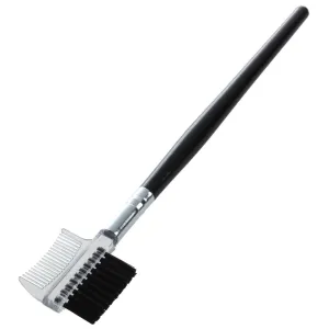 Women's Double-Sided Eyebrow Comb Wooden Eyebrow Brush Cosmetic Makeup Tool 1pc Black