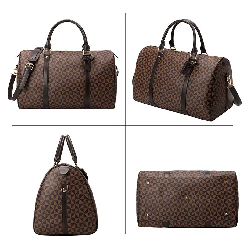 Women's Short-distance Portable Large Capacity Business Printing Boston Travel Bags