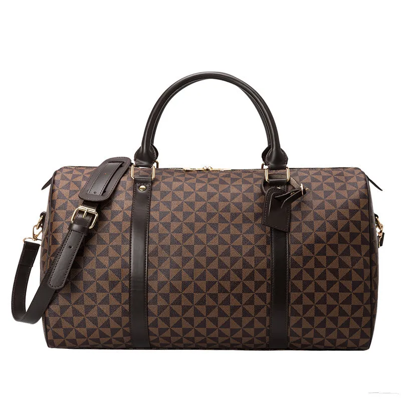 Women's Short-distance Portable Large Capacity Business Printing Boston Travel Bags