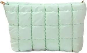 Women’s Stylish Cosmetic Handbag - Large Capacity Travel Makeup Organizer for Lipsticks and Essentials(Green)
