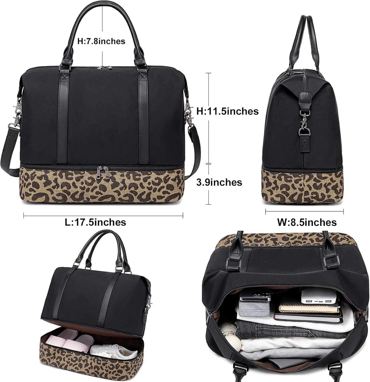 Womens Travel Weekender Bag Canvas Carry on Overnight Tote Luggage Duffel Beach Bags