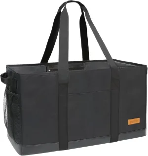 WONDAY Standing Extra Large Reusable Grocery Bag Carrier with Handle, Thirty One Utility Tote Foldable for Shopping and Beach