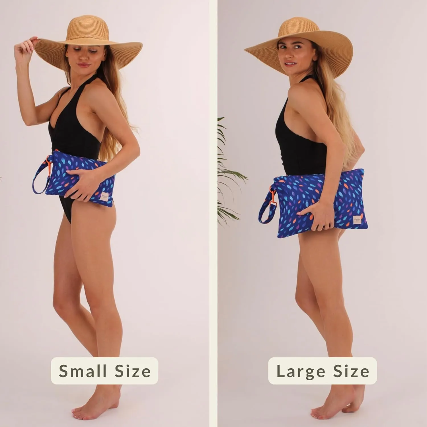 Wristlet Bag, Convenient Buckle Loop Strap, Ample Storage, Eco Fabric, Everyday Travel Vacation Accessory