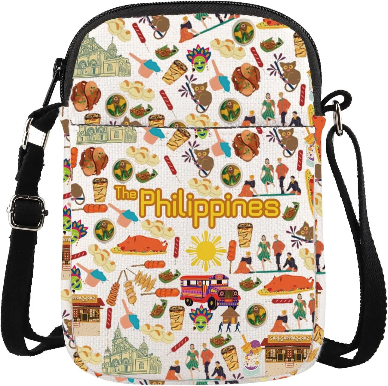 WSNANG The Philippines Travel Tote Bag Philippines Culture Shoulder Bag Filipino Vacation Gift Filipino Pride Tote Bag