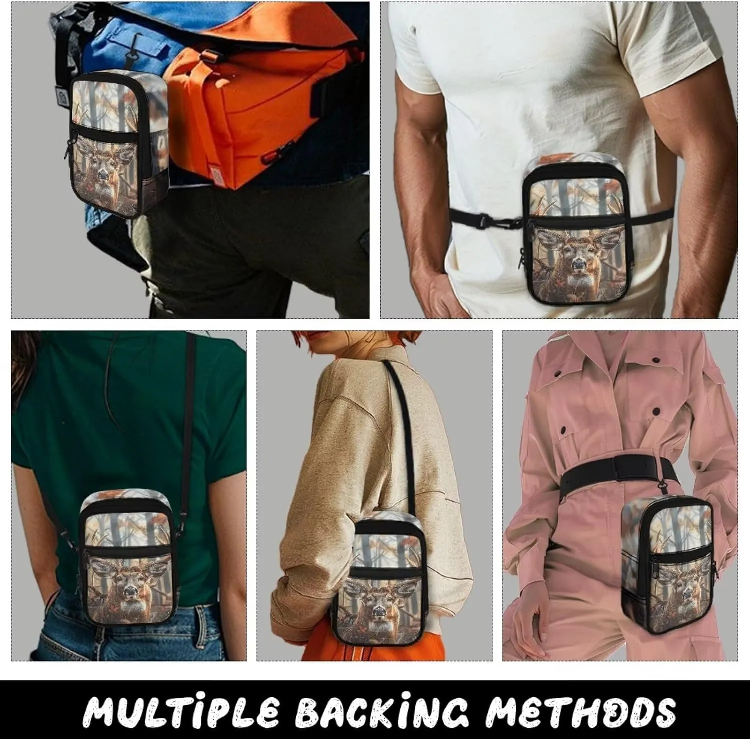Xpyiqun Small Sling Bag for Women Crossbody Bags Zipper Cross Body Purses Casual Sport Messenger Bag