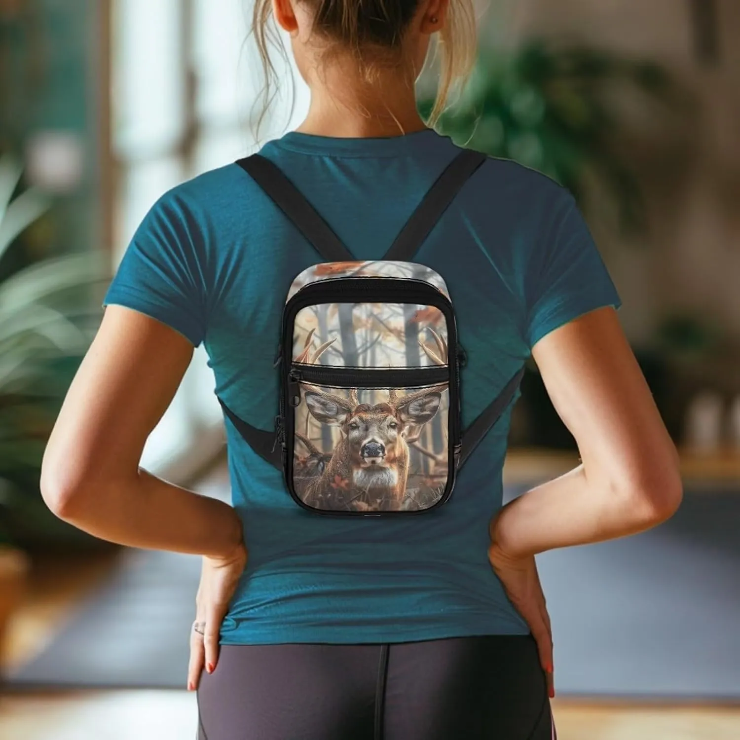 Xpyiqun Small Sling Bag for Women Crossbody Bags Zipper Cross Body Purses Casual Sport Messenger Bag