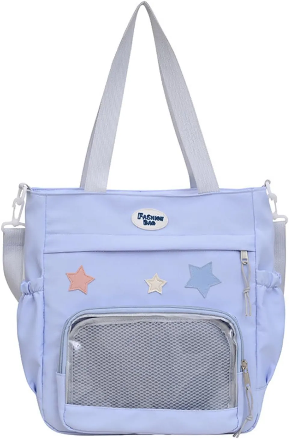 Y2k Star Ita Bag,Cute Messenger Bag,Kawaii Pins Display Tote Shoulder Crossbody Purse For Women Girls