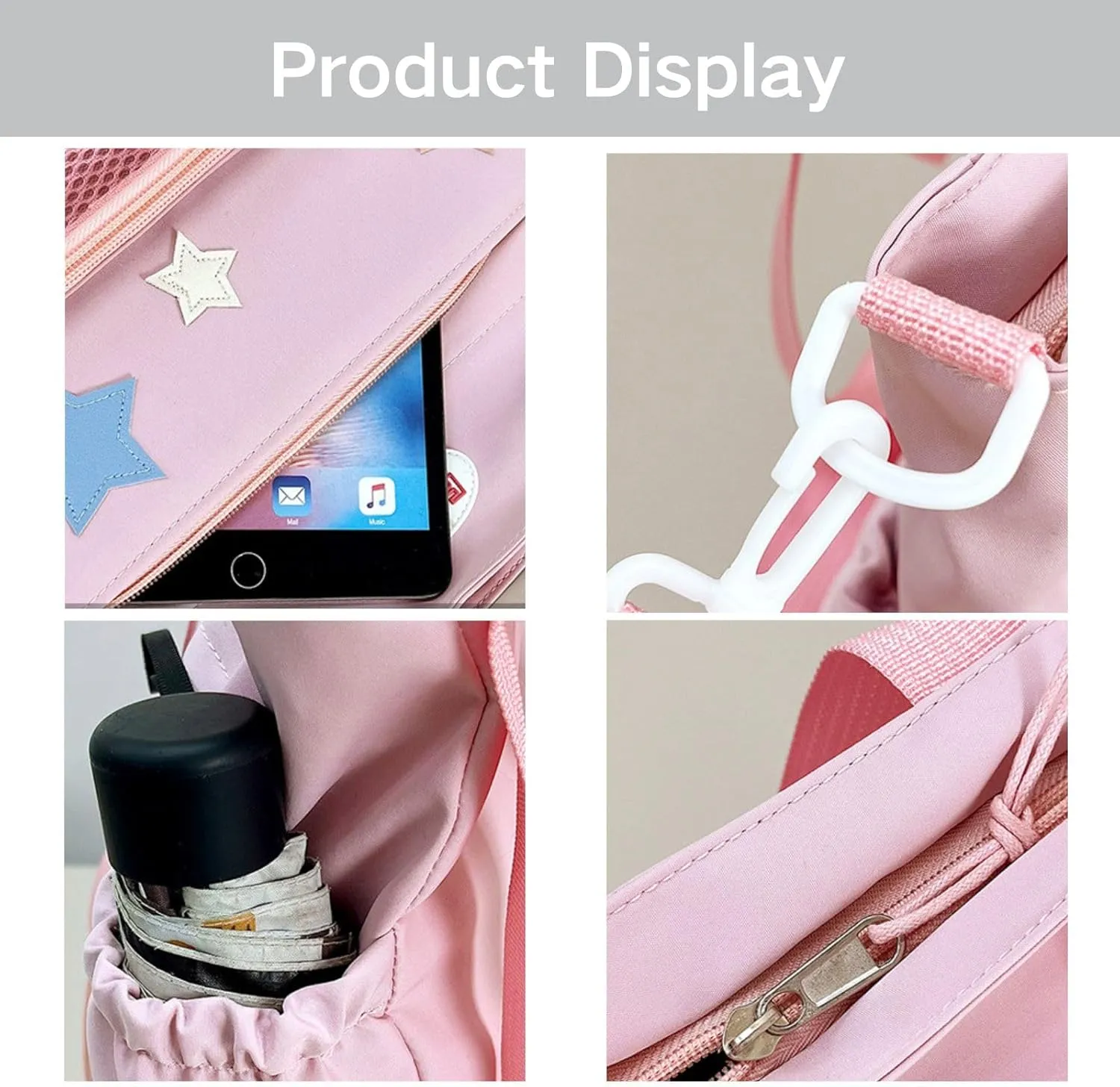 Y2k Star Ita Bag,Cute Messenger Bag,Kawaii Pins Display Tote Shoulder Crossbody Purse For Women Girls