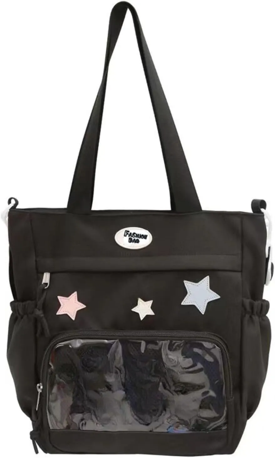Y2k Star Ita Bag,Cute Messenger Bag,Kawaii Pins Display Tote Shoulder Crossbody Purse For Women Girls