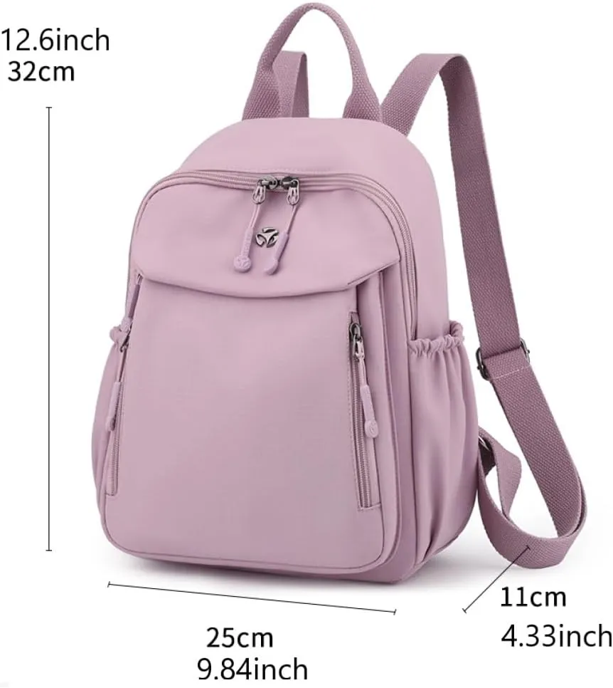 YANAER Mini Backpack for Women Small Backpack Lightweight Purse Cute Stylish College Bookbag Casual Daypack Work Travel PartyBlack