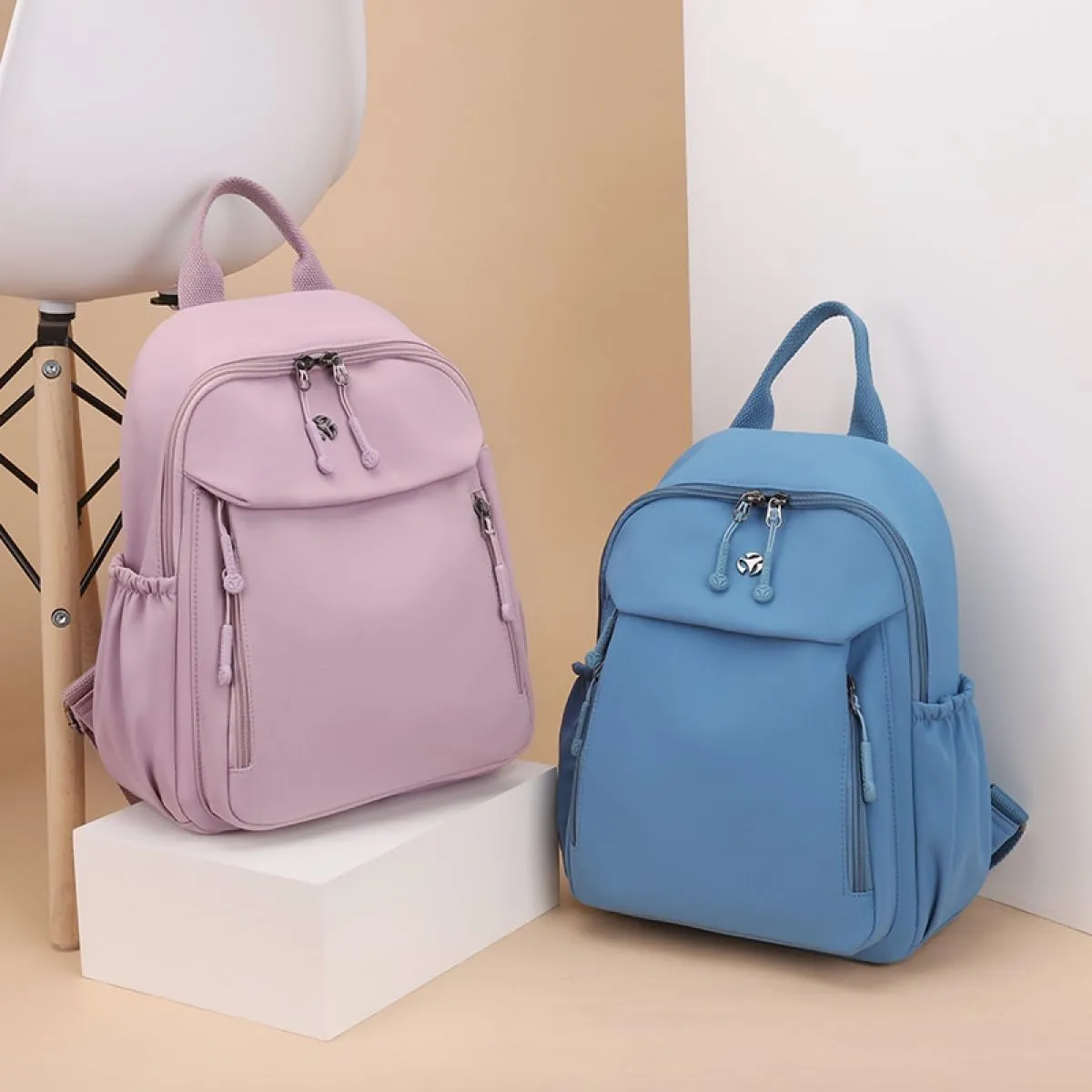 YANAER Mini Backpack for Women Small Backpack Lightweight Purse Cute Stylish College Bookbag Casual Daypack Work Travel PartyBlack