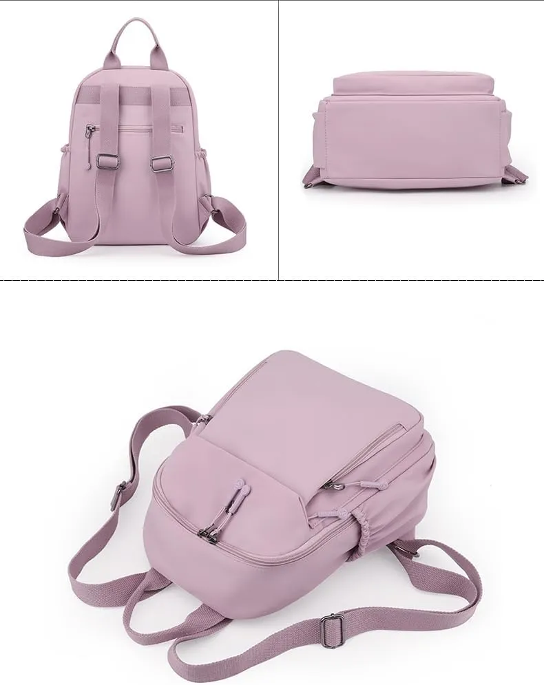 YANAER Mini Backpack for Women Small Backpack Lightweight Purse Cute Stylish College Bookbag Casual Daypack Work Travel PartyBlack