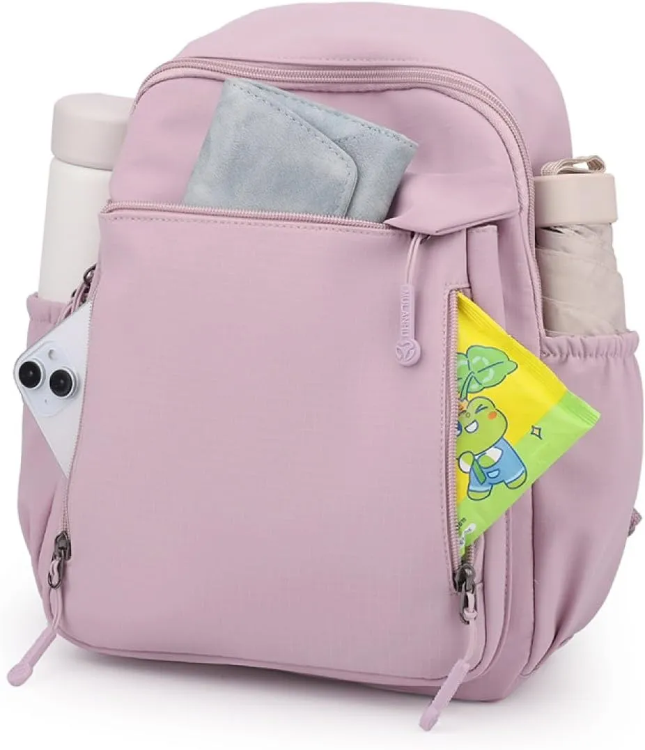 YANAER Mini Backpack for Women Small Backpack Lightweight Purse Cute Stylish College Bookbag Casual Daypack Work Travel PartyBlack