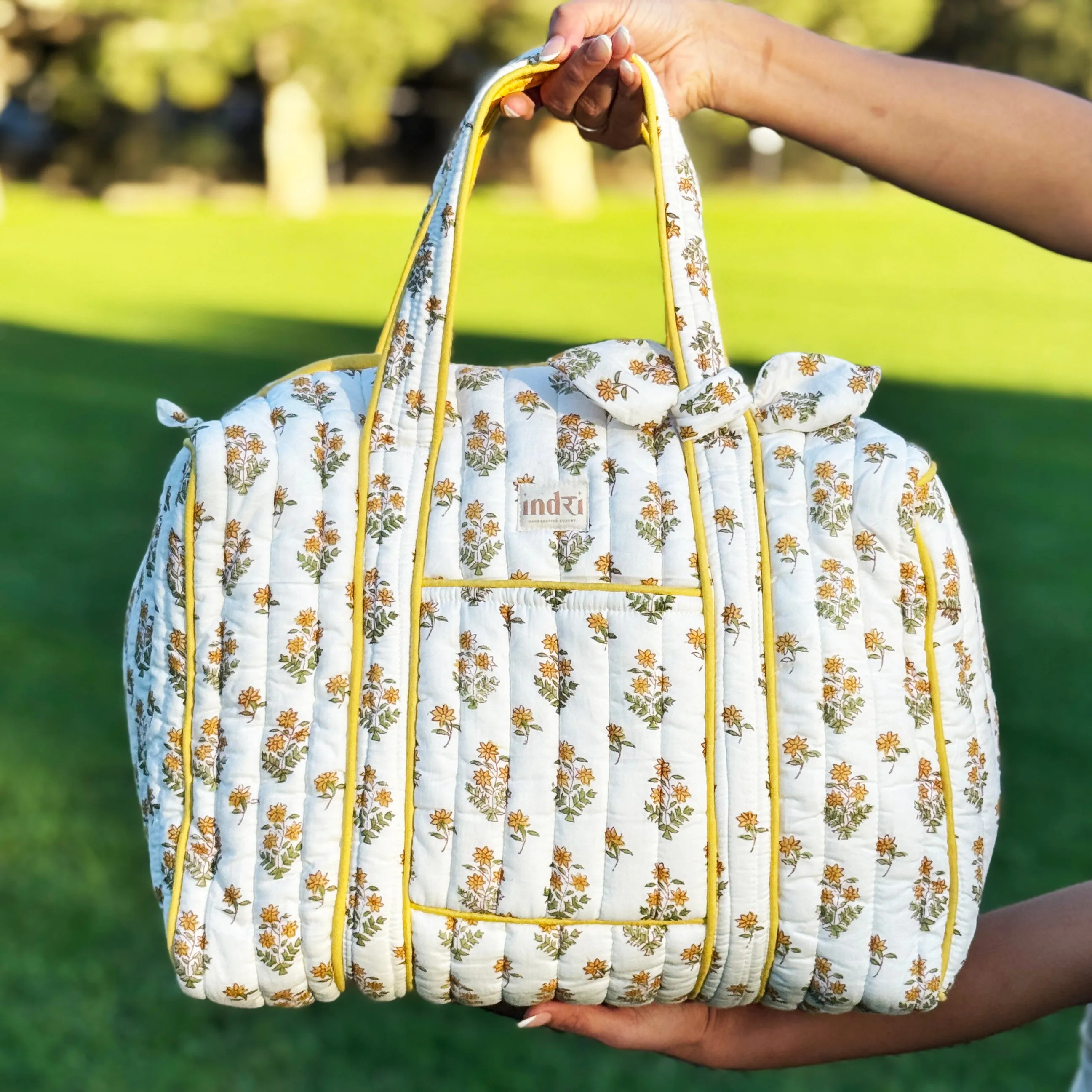 Yellow Overnight Duffle Bag