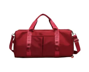 Yoga Gym Sport Duffel Bags Tote Bag Gym Bags Overnight Bag Weekender Bag,Red
