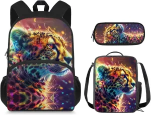 Ystardream Corgi Backpack for Boys 10-12 Kids Backpack with Lunch Box Pencil Box Portable Student Backpack for Teenagers Primary School Backpack for School Travel Dance Sports Camping Jogging