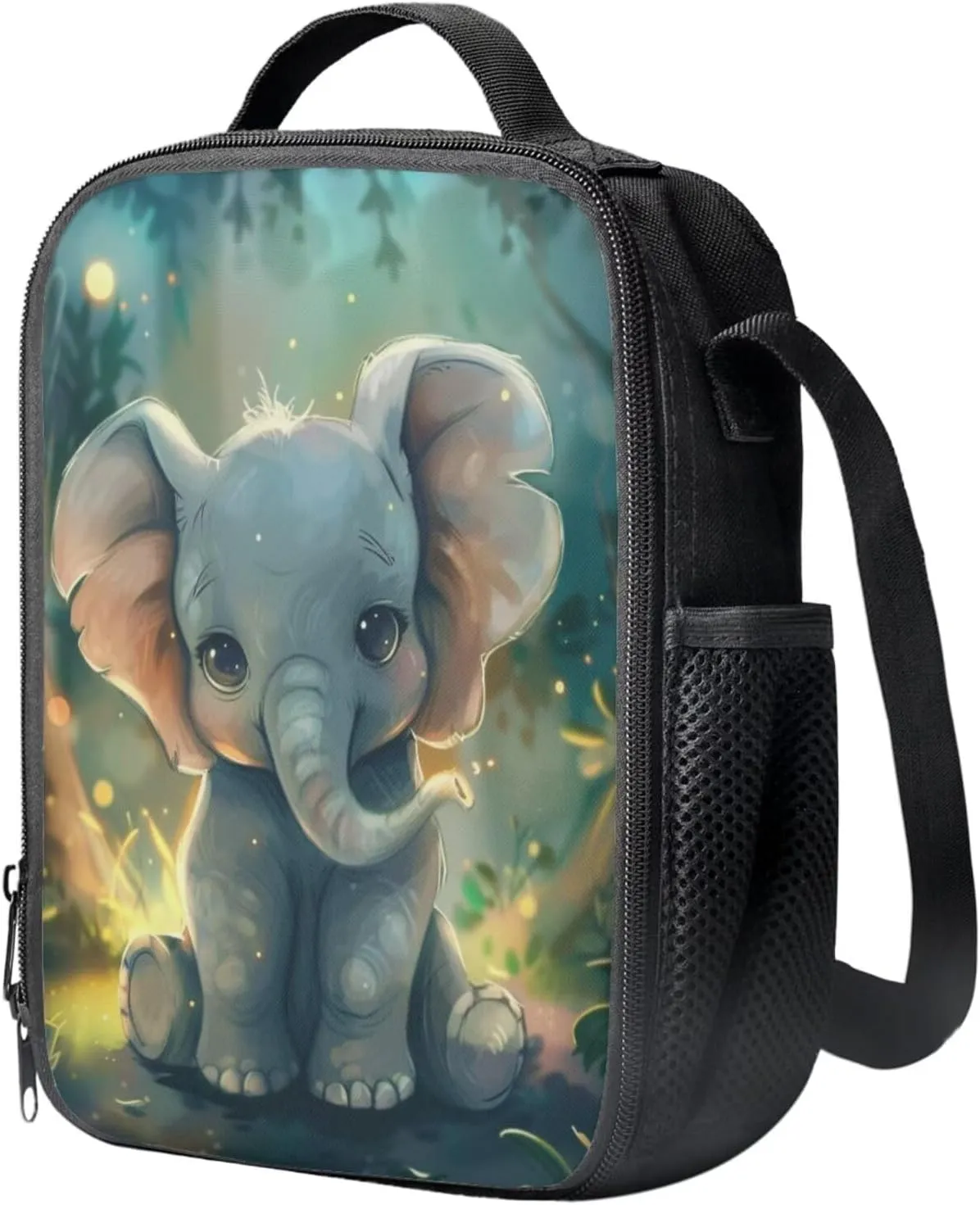 Ystardream Kids Backpack and Lunch Box Set 3D Elephant Kindergarten Backpack for Girls 4-6 with Picnic Lunch Bag Pencilcase 3 in 1 Set Hiking Travel Daypack Cute Girls School Bookbag